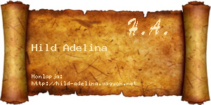 Hild Adelina névjegykártya